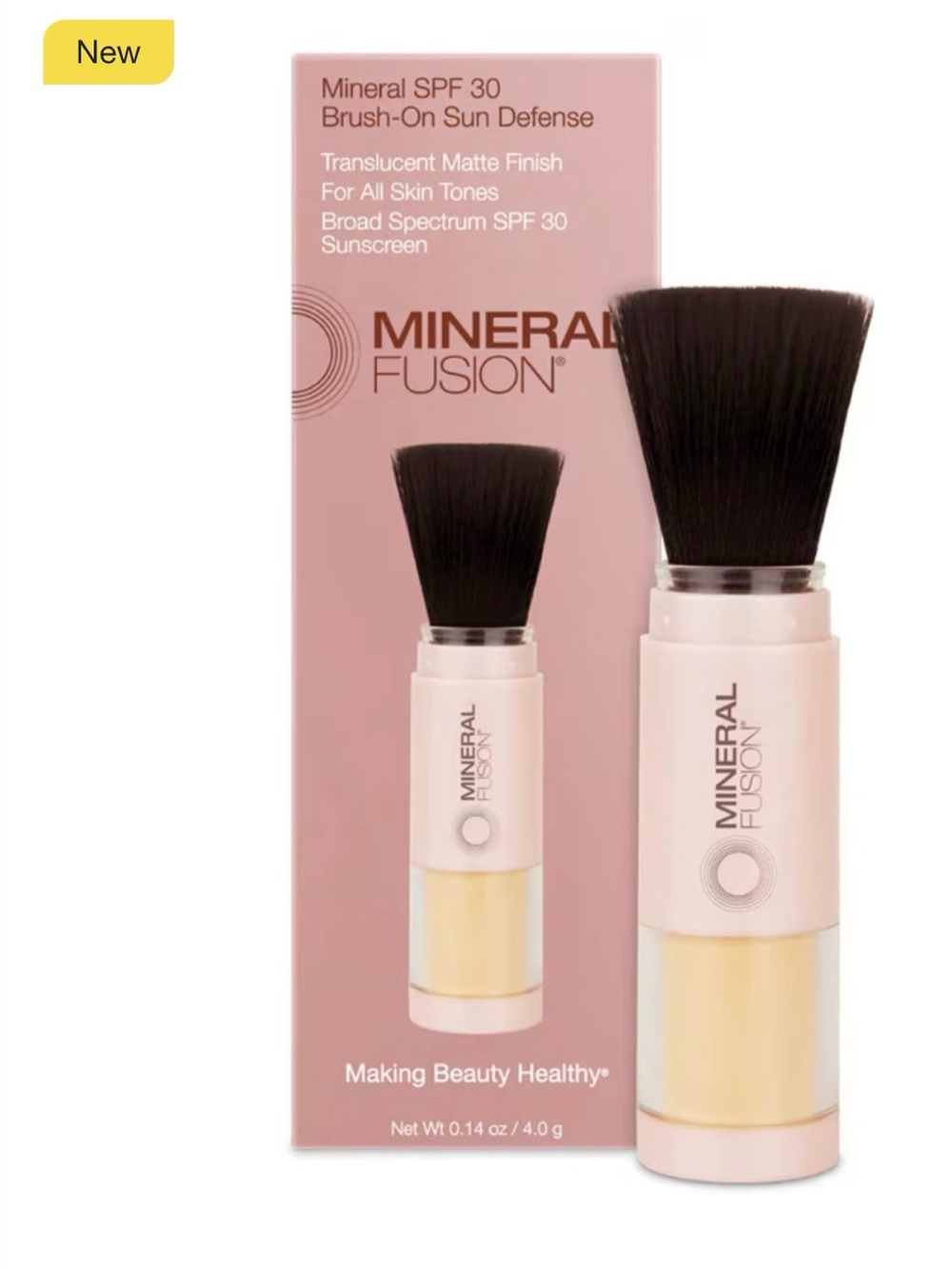 Mineral Fusion | Mineral SPF 30 Brush-On Sun Defense | Translucent Matte Finish